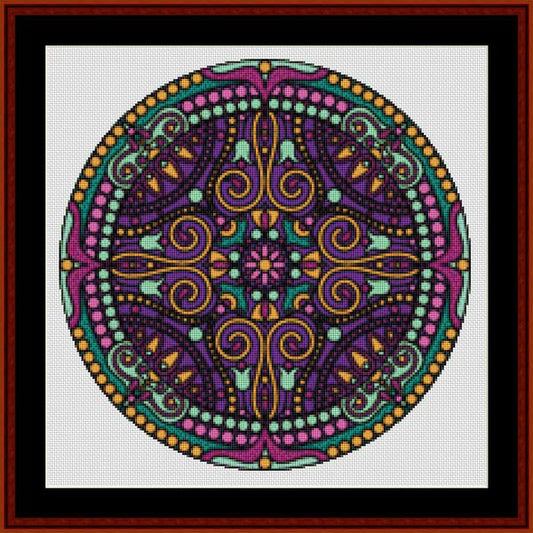 Mandala 105 - Small pdf cross stitch pattern