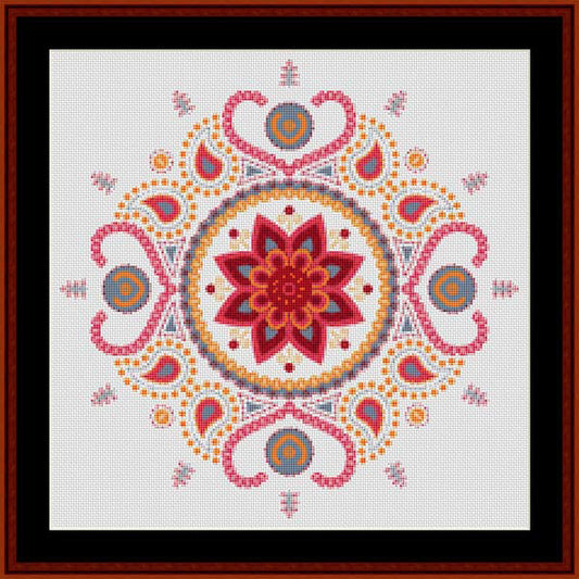 Mandala 106 - Small pdf cross stitch pattern