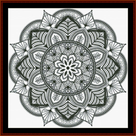 Mandala 127 - Large - pdf cross stitch pattern