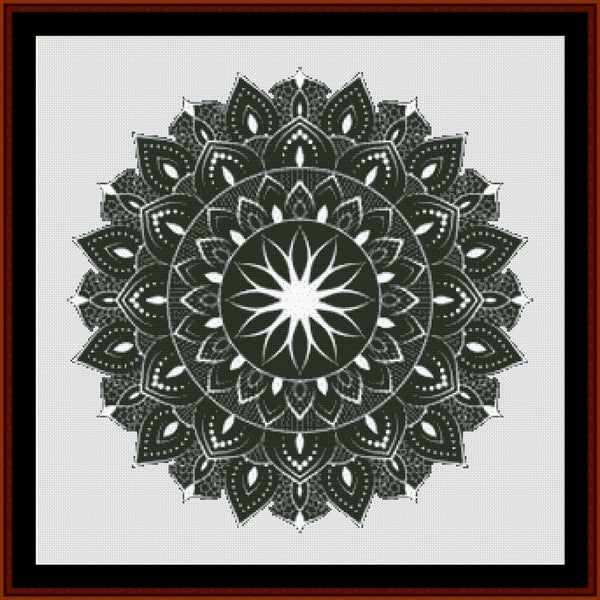 Mandala 128 - Large cross stitch pattern