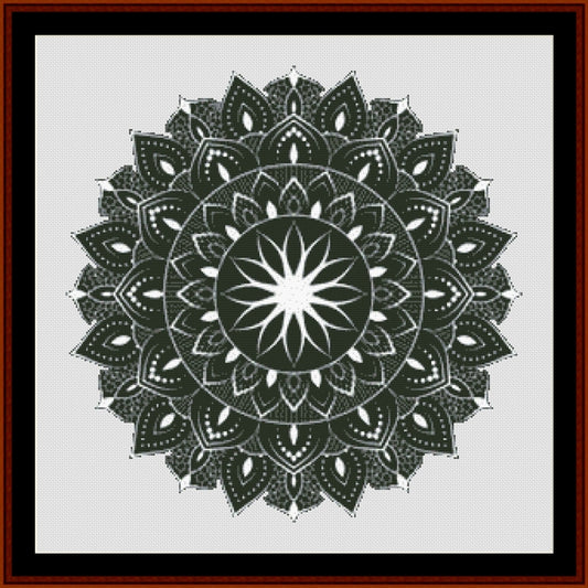 Mandala 128 - Large pdf cross stitch pattern