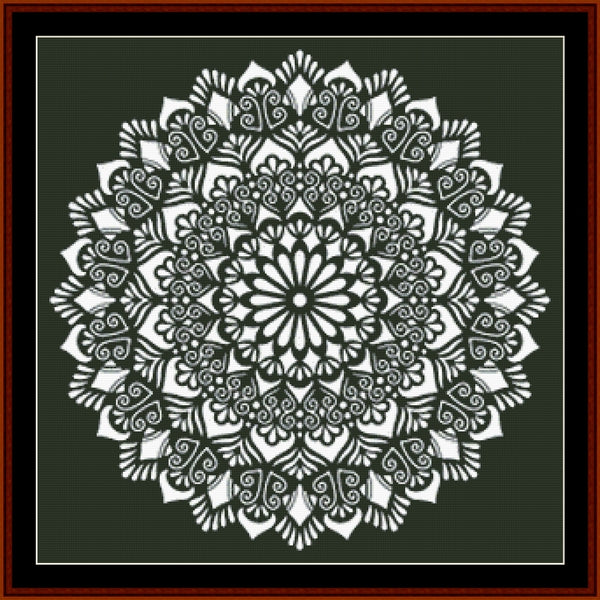 Mandala 129 - Large pdf cross stitch pattern