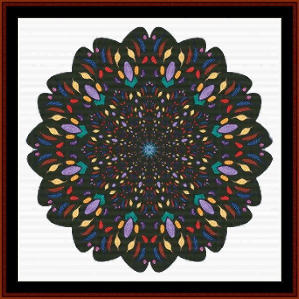 Mandala 131 - Large - pdf cross stitch pattern