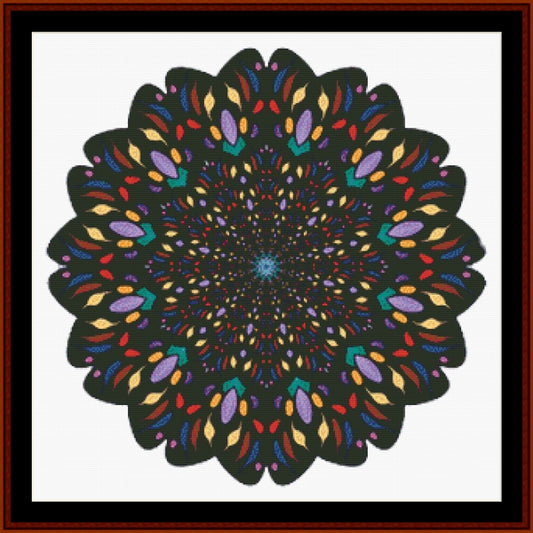 Mandala 131 - Large - pdf cross stitch pattern
