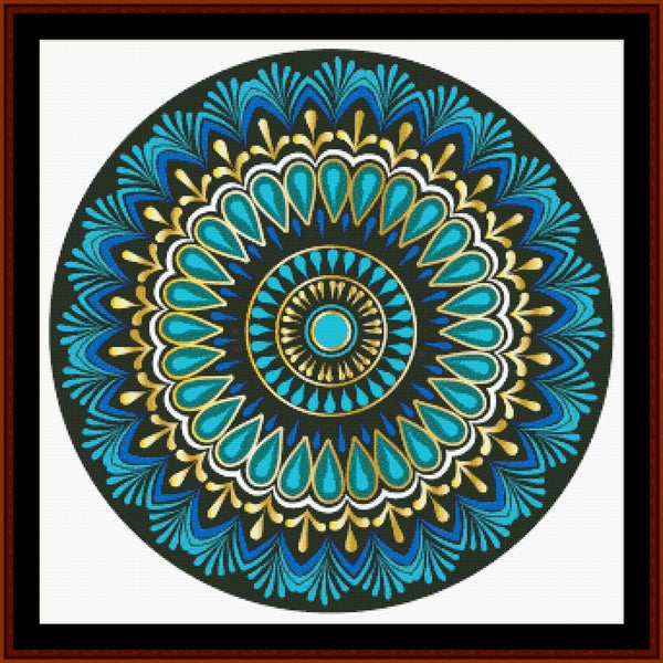 Mandala 132 - Large - pdf cross stitch pattern