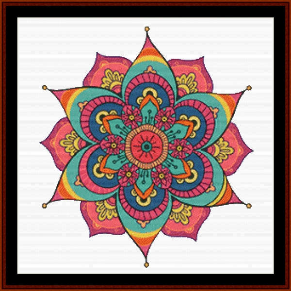 Mandala 134 - Large pdf cross stitch pattern