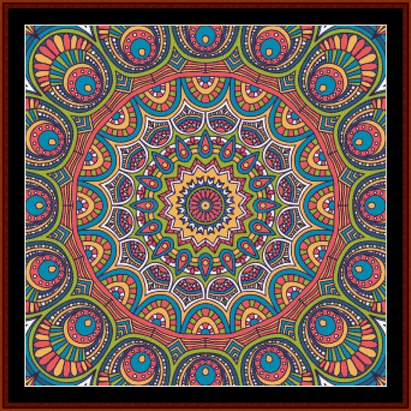 Mandala 140 - Large - cross stitch pattern