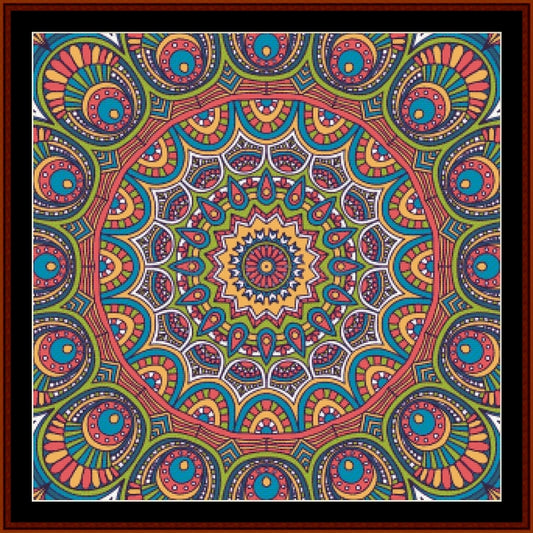 Mandala 140 - Large pdf cross stitch pattern