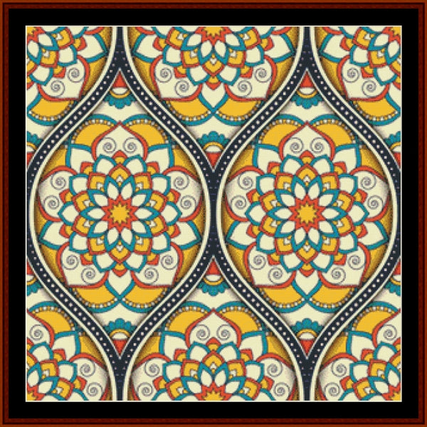 Mandala 142 - Large - pdf cross stitch pattern