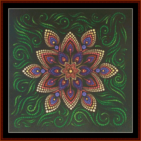 Mandala 143 - Large pdf cross stitch pattern