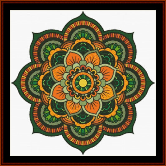 Mandala 146 - Large pdf cross stitch pattern