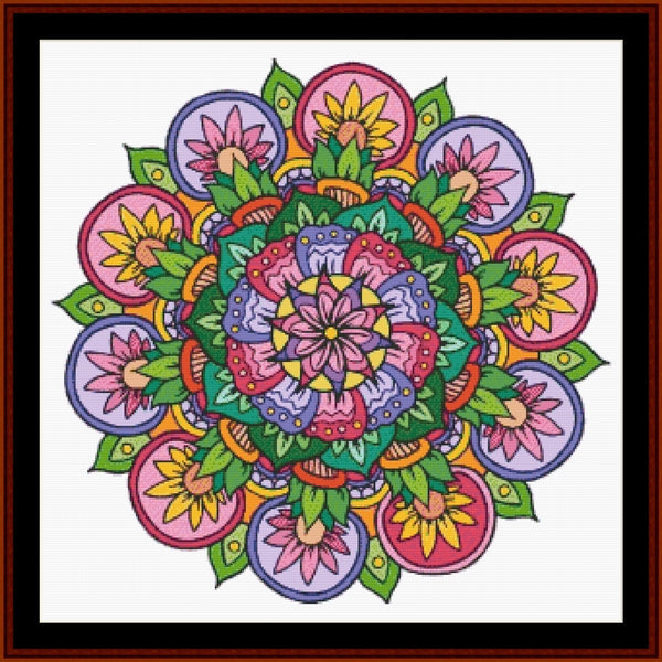 Mandala 148 - Large pdf cross stitch pattern