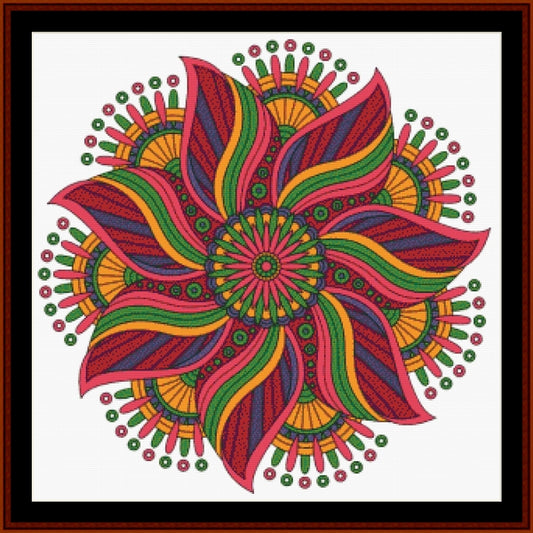 Mandala 151 - Large pdf cross stitch pattern