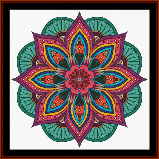 Mandala 152 - Large pdf cross stitch pattern