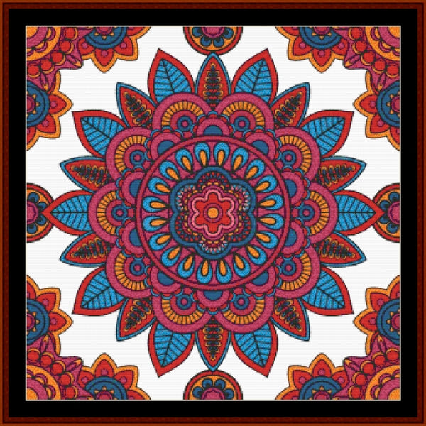 Mandala 161 - Large pdf cross stitch pattern
