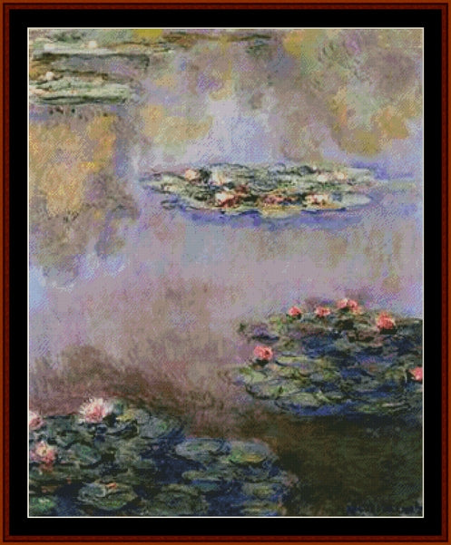 Nympheas – Claude Monet pdf cross stitch pattern