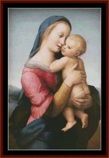 Madonna Tempi - Raphael pdf cross stitch pattern