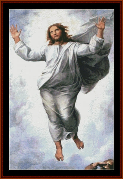 The Transfiguration - Raphael pdf cross stitch pattern