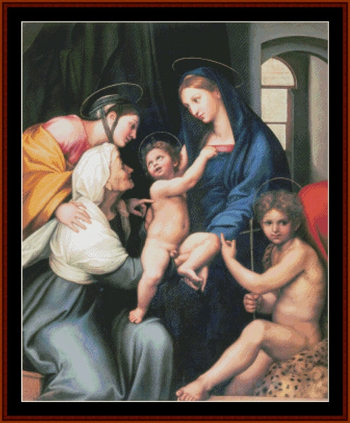 Madonna dell Impanata - Raphael pdf cross stitch pattern