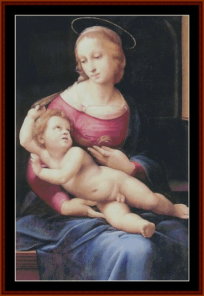 Bridgewater Madonna - Raphael pdf counted cross stitch pattern