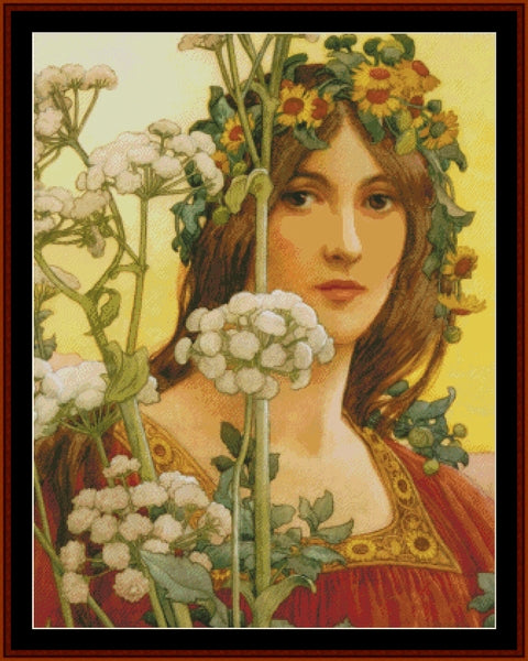 Our Lady of Cow Parsley – Elisabeth Sonrel pdf cross stitch pattern
