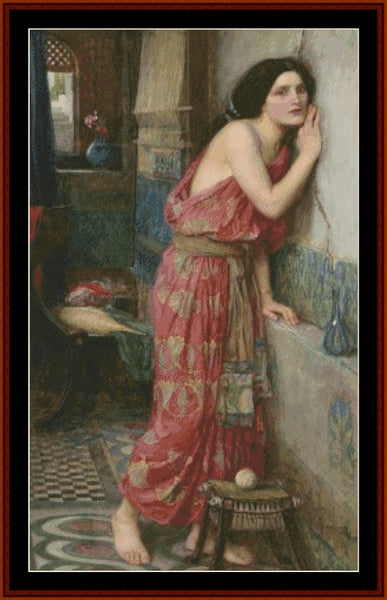 Thisbe - John W. Waterhouse pdf cross stitch pattern