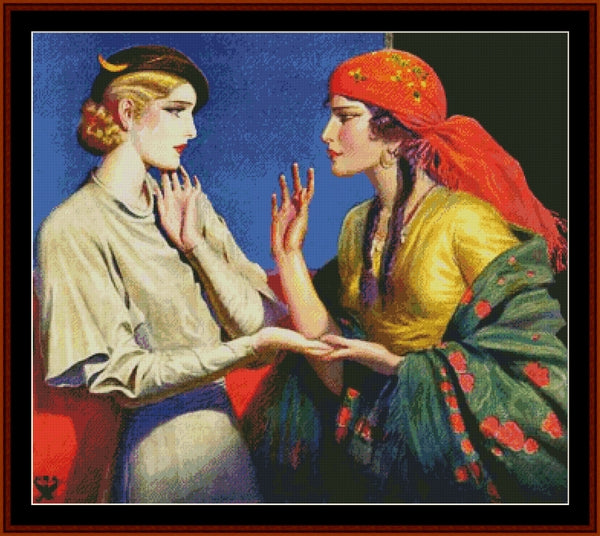 The Fortune Teller - Wladyslaw Theodor Benda pdf cross stitch pattern