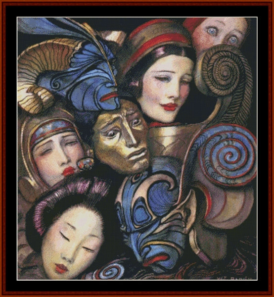 Allegory - Wladyslaw Theodor Benda pdf cross stitch pattern