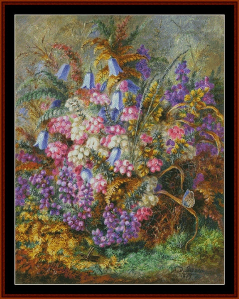 Mixed Flowers - A.D. Lucas pdf cross stitch pattern