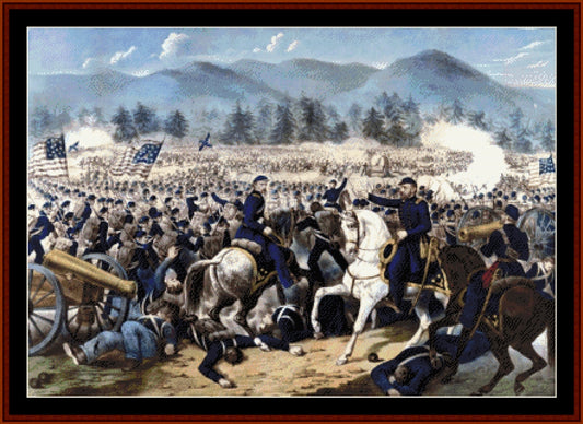 Battle of Gettysburg cross stitch pattern