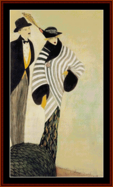 Cunha Taylors, 1913 - Almada Negreiros cross stitch pattern