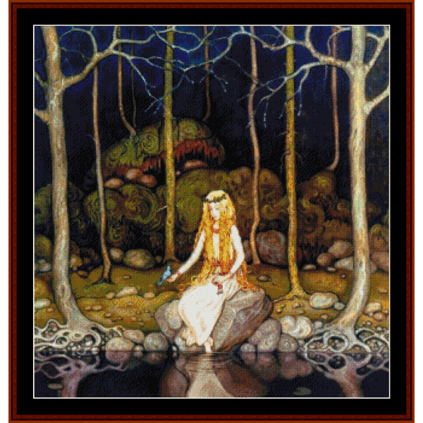 Princess in the Forest - Jon Bauer cross stitch pattern