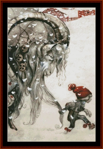 Yule Goat – John Bauer pdf cross stitch pattern
