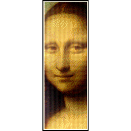 Mona Lisa Bookmark cross stitch pattern