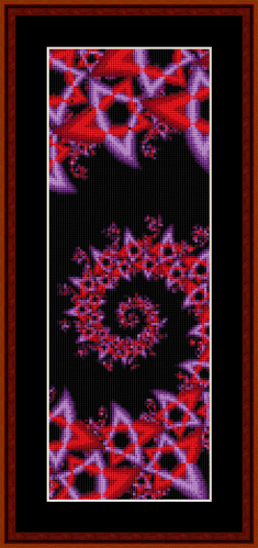 Fractal 195 Bookmark cross stitch pattern