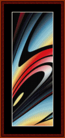 Fractal 225 Bookmark cross stitch pattern