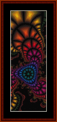 Fractal 272 Bookmark cross stitch pattern