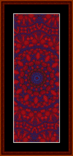 Fractal 290 Bookmark cross stitch pattern