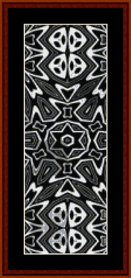 Fractal 292 Bookmark cross stitch pattern