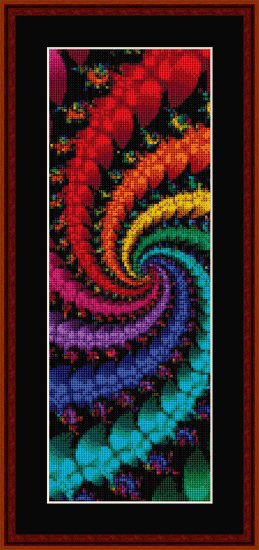 Fractal 332 Bookmark cross stitch pattern