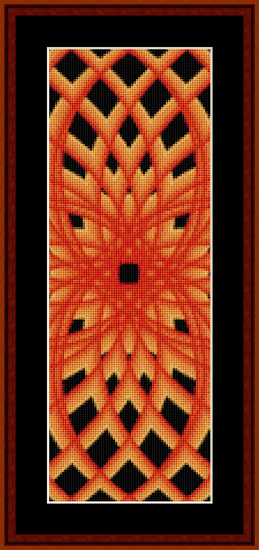 Fractal 601 Bookmark cross stitch pattern