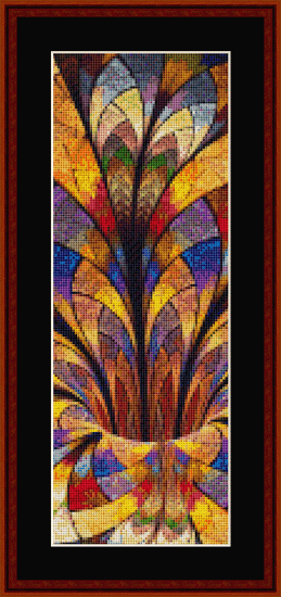 Fractal 650 Bookmark cross stitch pattern