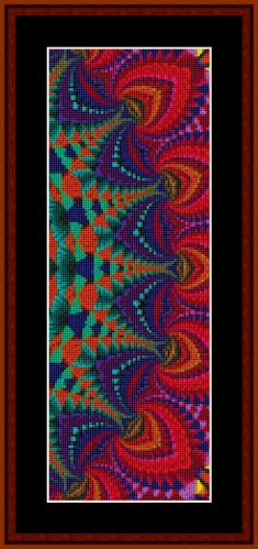 Fractal 720 Bookmark cross stitch pattern
