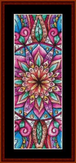 Mandala 8 Bookmark pdf cross stitch pattern