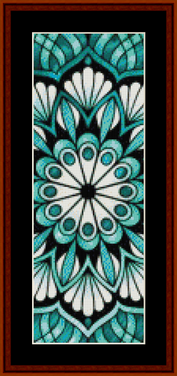 Mandala 24 Bookmark cross stitch pattern