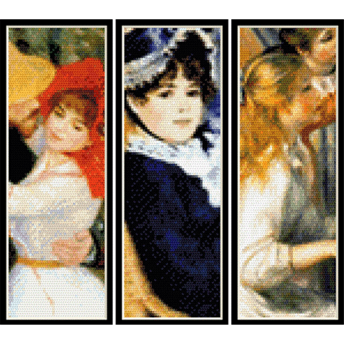 Renoir Bookmark Collection - Renoir cross stitch patterns
