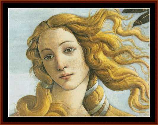 La Naissance De Venus - Botticelli pdf cross stitch pattern