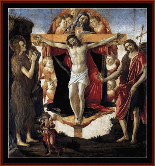 Holy Trinity - Sandro Botticelli cross stitch pattern