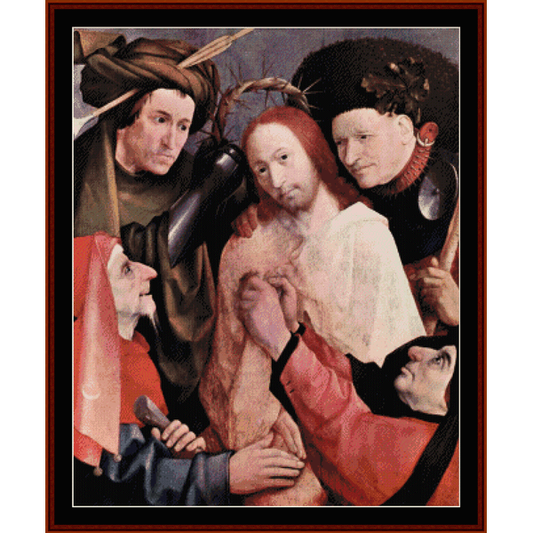 Christ Crowned with Thorns - Hieronymus Bosch cross stitch pattern