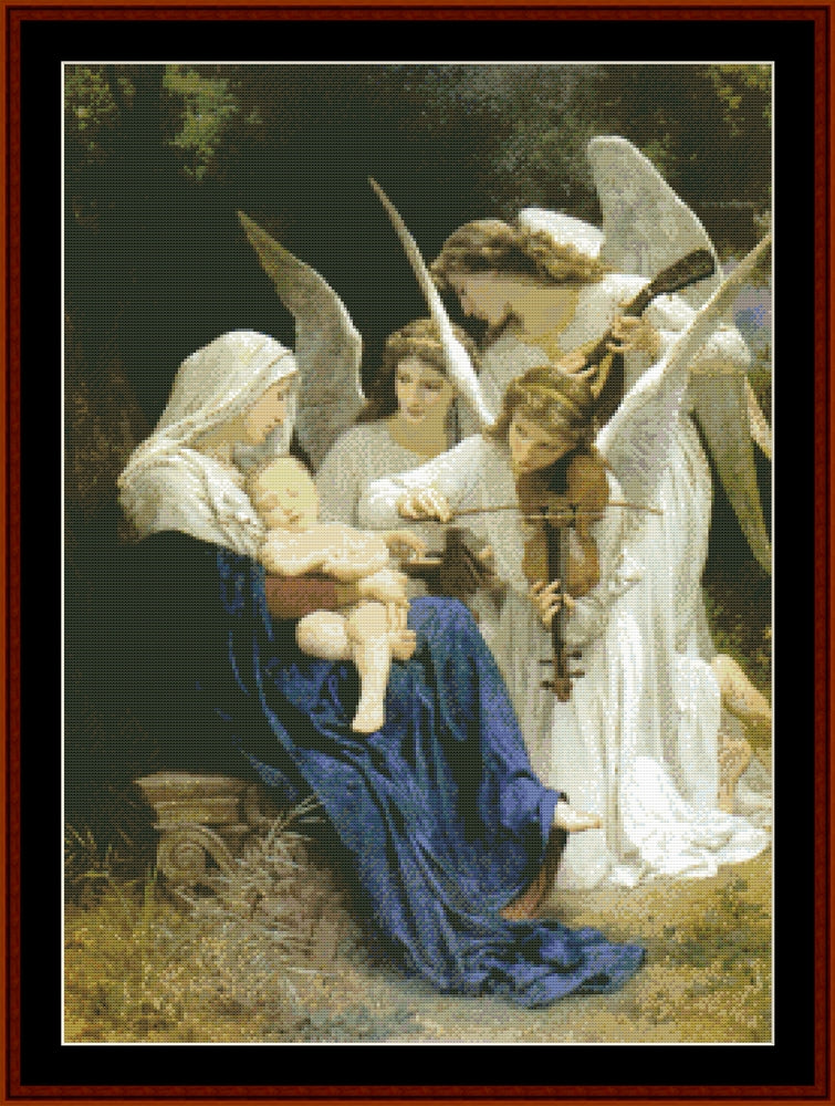 Song of the Angels - Bouguereau cross stitch pattern